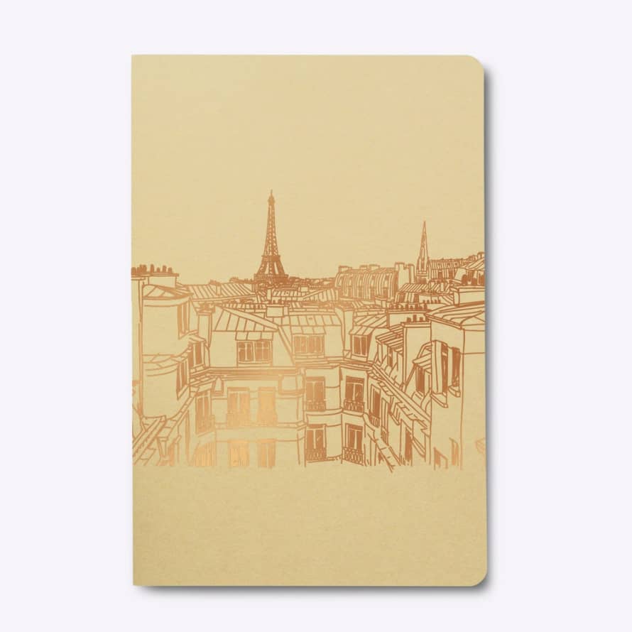 Les Editions du Paon Paris Skyline Square Back Notebook
