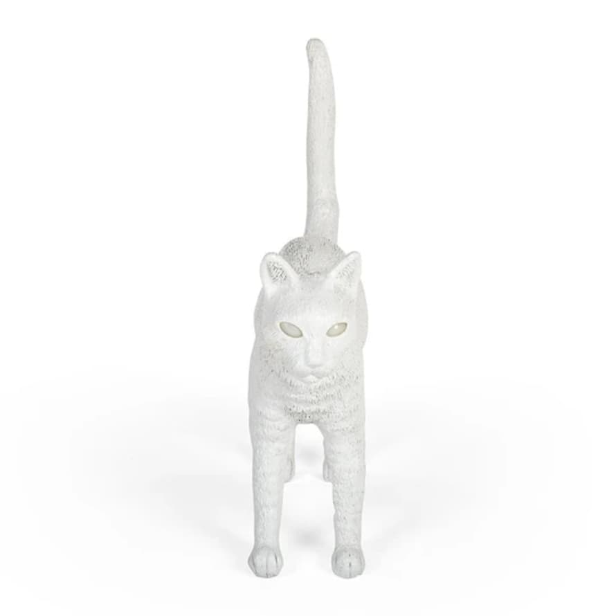 Seletti Jobby The White Cat Lamp