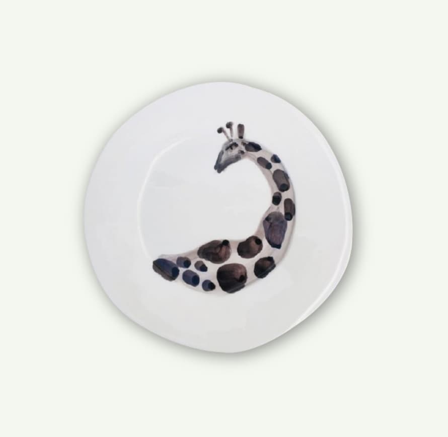 Virginia Casa 27.5cm Giraffe Illustration Dish