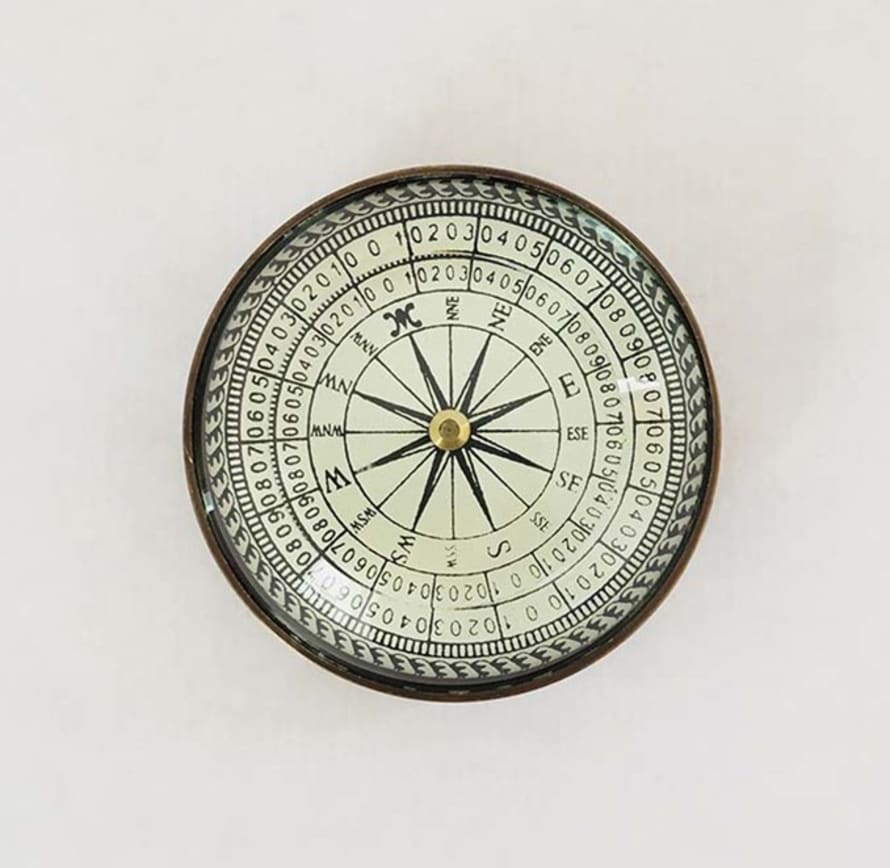 Batela Magnifying Glass Compass Paperweight