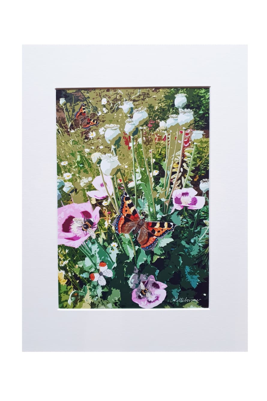 Canvasbutterfly Allotment Garden Poppies Art Print