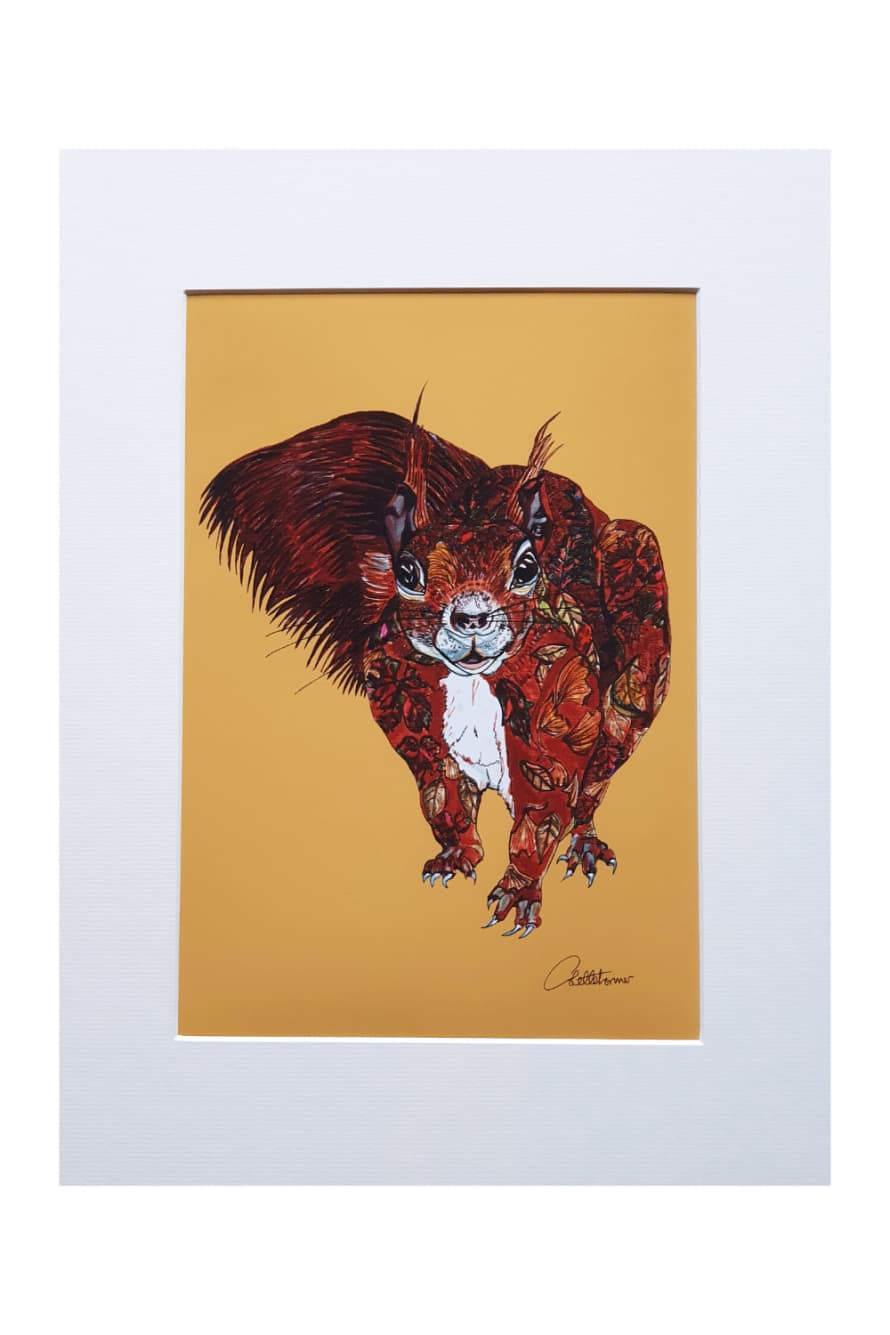 Canvasbutterfly Red Squirrel Art Print