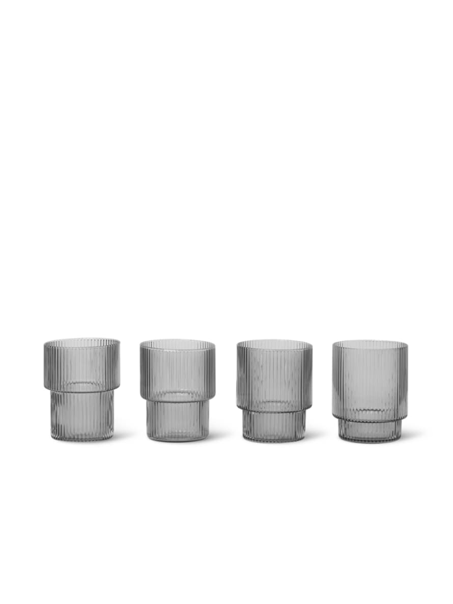 Ferm Living ripple small glasses set of 4