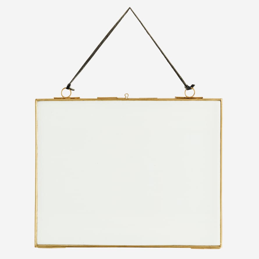 Madam Stoltz 25 x 20cm Brass Hanging Photo Frame