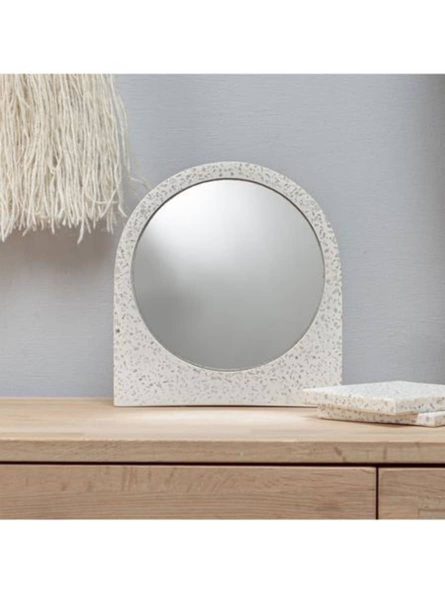 Chickidee White Terrazzo Mirror