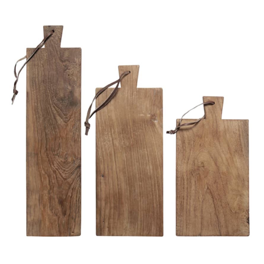 HK Living  Bread board teak (set of three)