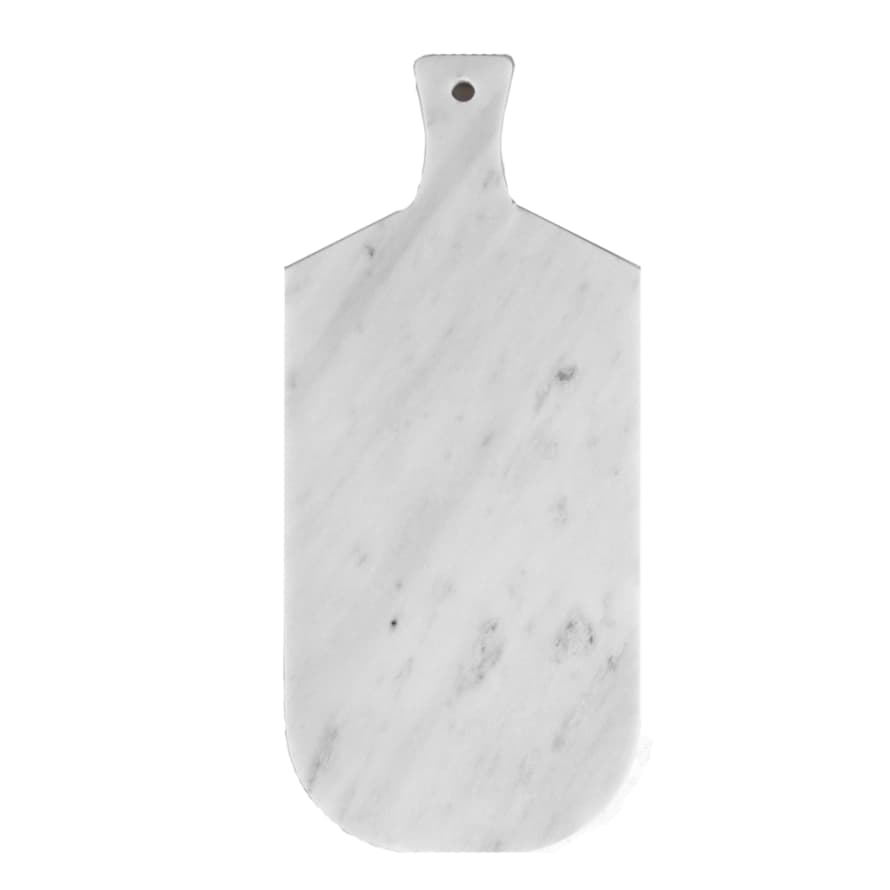 Kiwano  Bianco White Marble Serving and Cutting Board