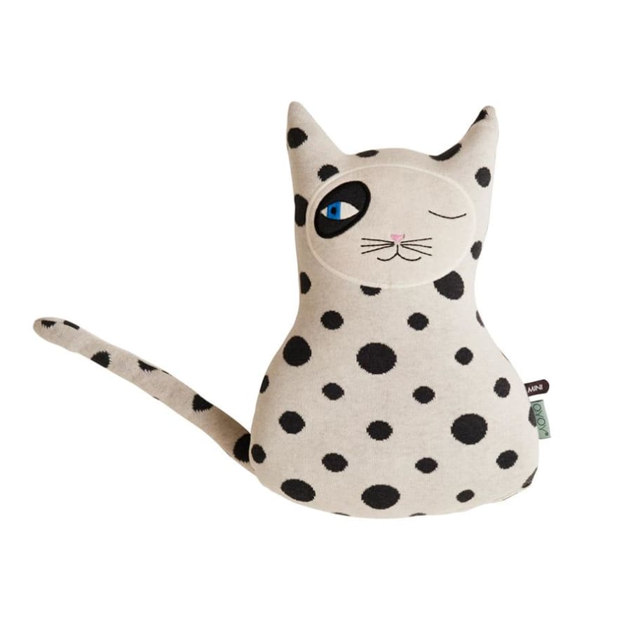 OYOY White Cat Zorro Cushion