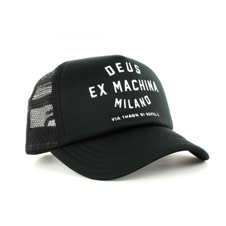 Deus Ex Machina Milano Adress Trucker Cap Black