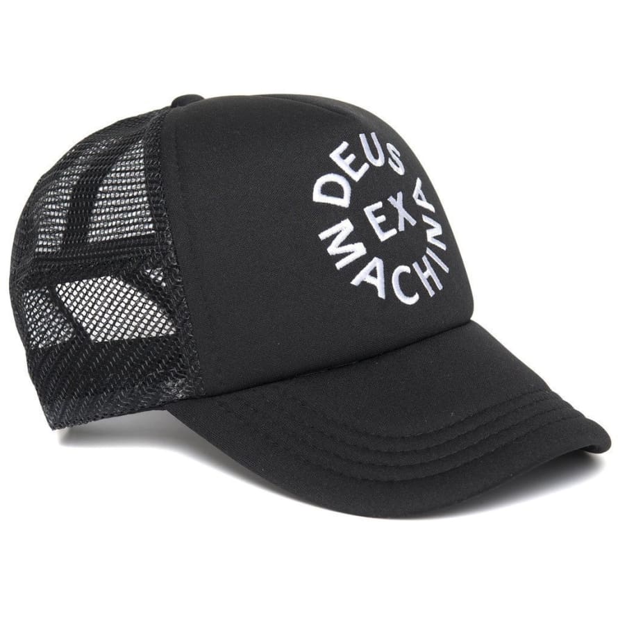 Deus Ex Machina Circle Logo Trucker Cap Black