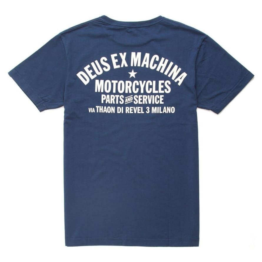 Deus Ex Machina Milano Address Tee Navy