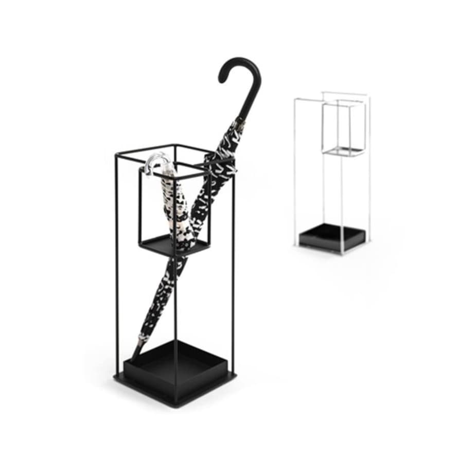 Mogg Duo Umbrella Stand in Black