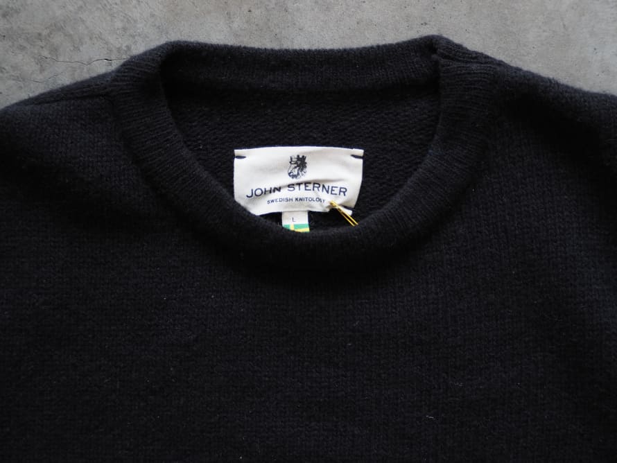 Trouva: Oland Crew Neck Sweater In Black