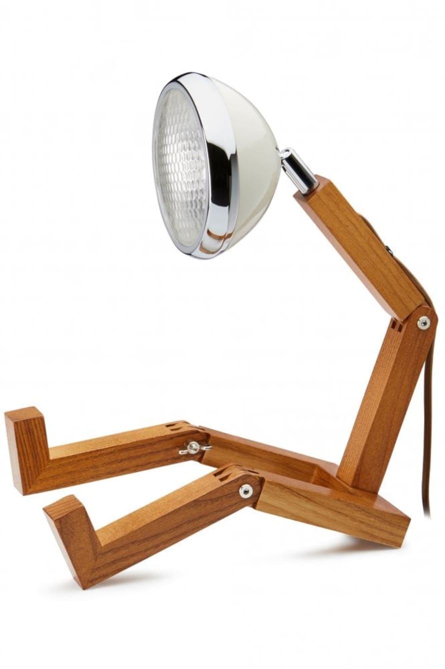 Mr. Wattson LED Desk Lamp In Vintage White