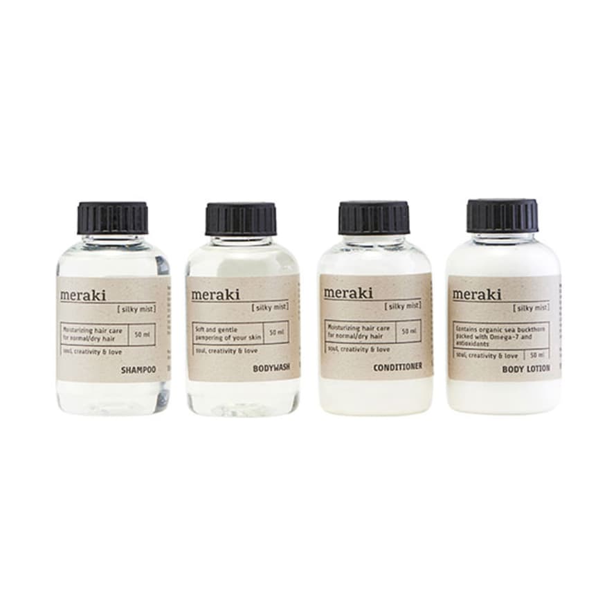 Meraki Luxury Mini Wash Set With Essentials Oils - Silky Mist