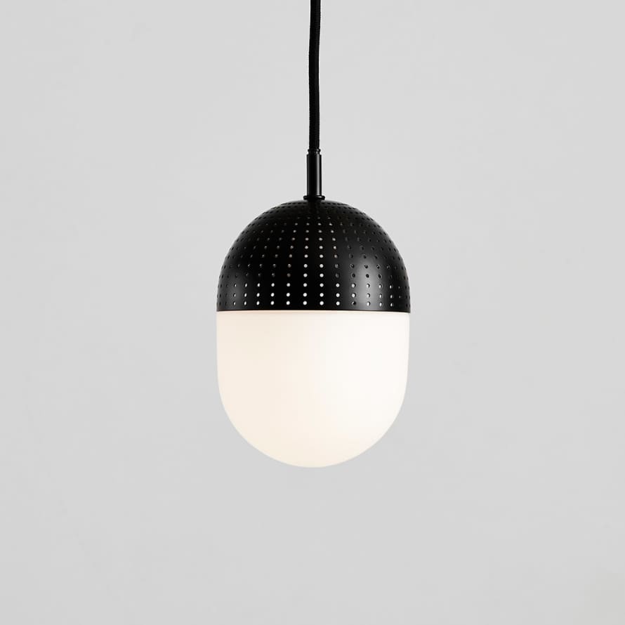 Woud Medium Pendant Lamp Perforated Metal Dot