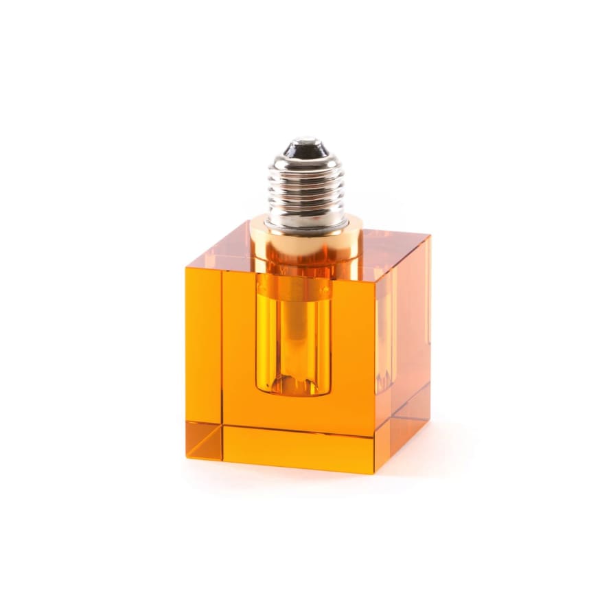 Seletti Amber LED Light Bulb Square