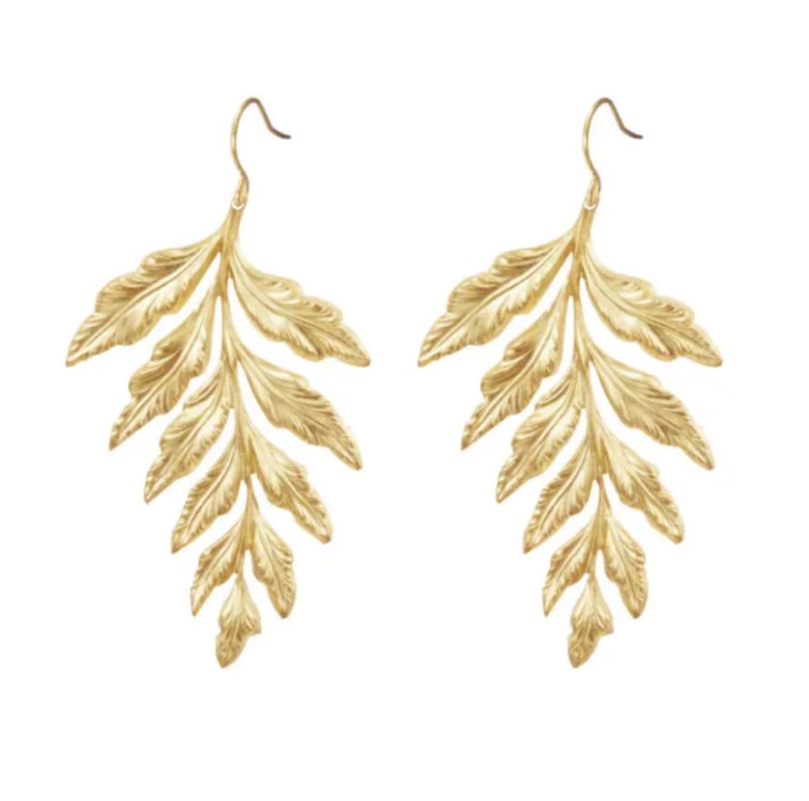 By Zia Gold Plated Charlotte Earrings