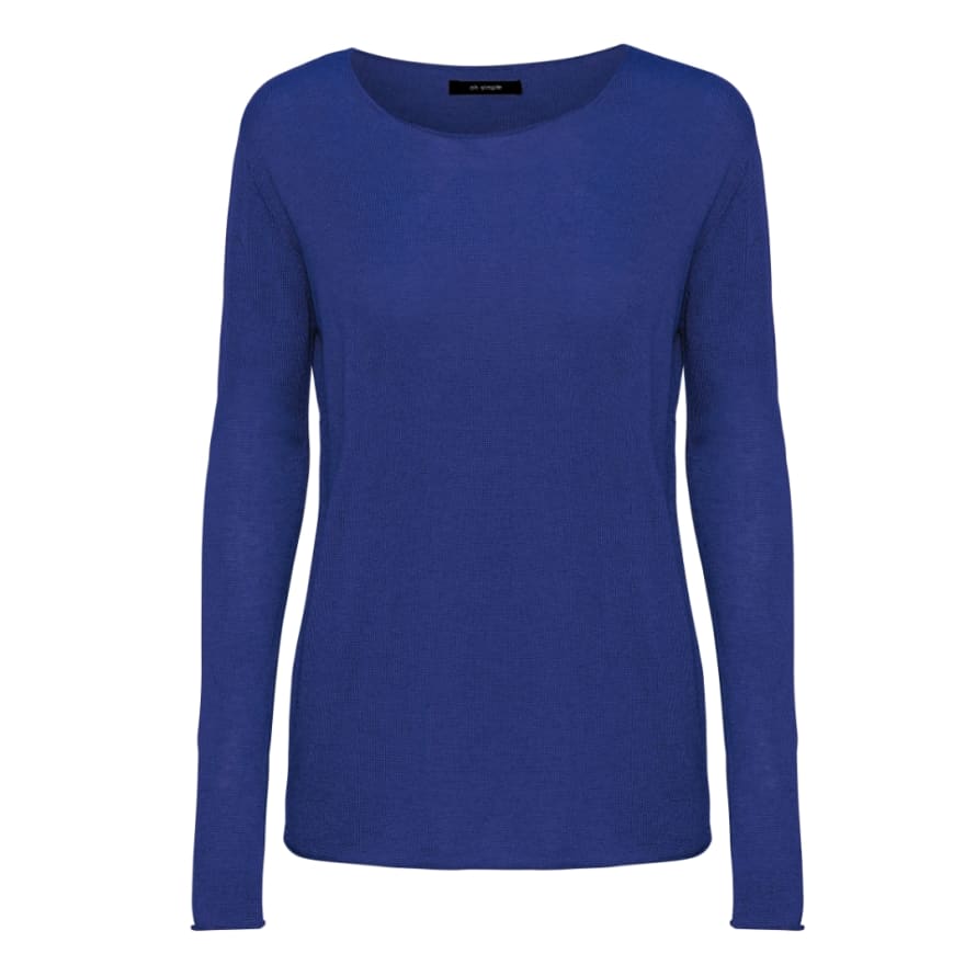 Oh Simple Blue Silk Cashmere Sweater