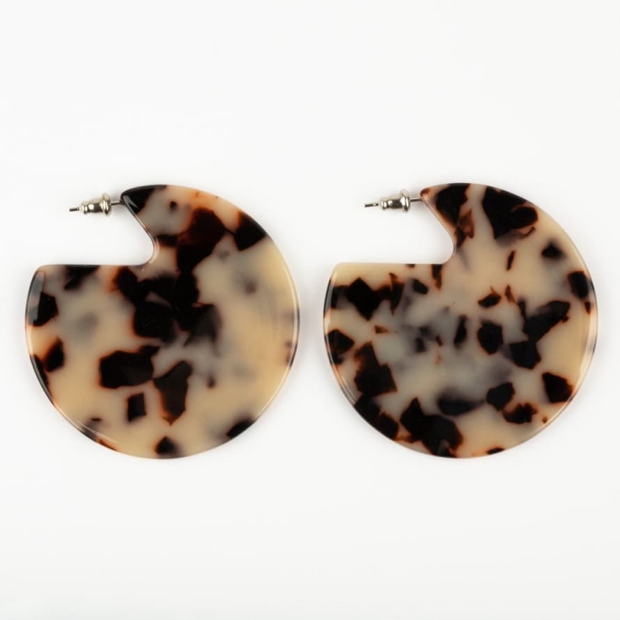 Machete Clare Earrings in Ash Blonde Tortoise