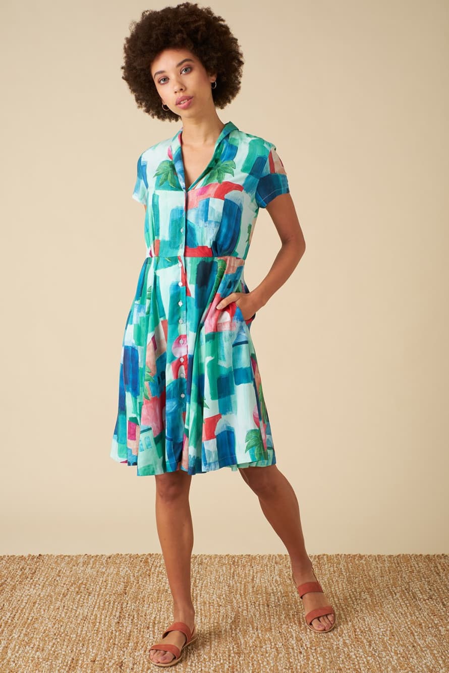 Trouva: Hailey Marrakech Landscape Shirt Dress