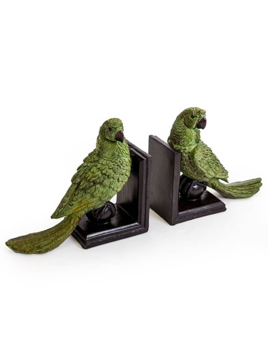 William Francis Green Parrot Bookends