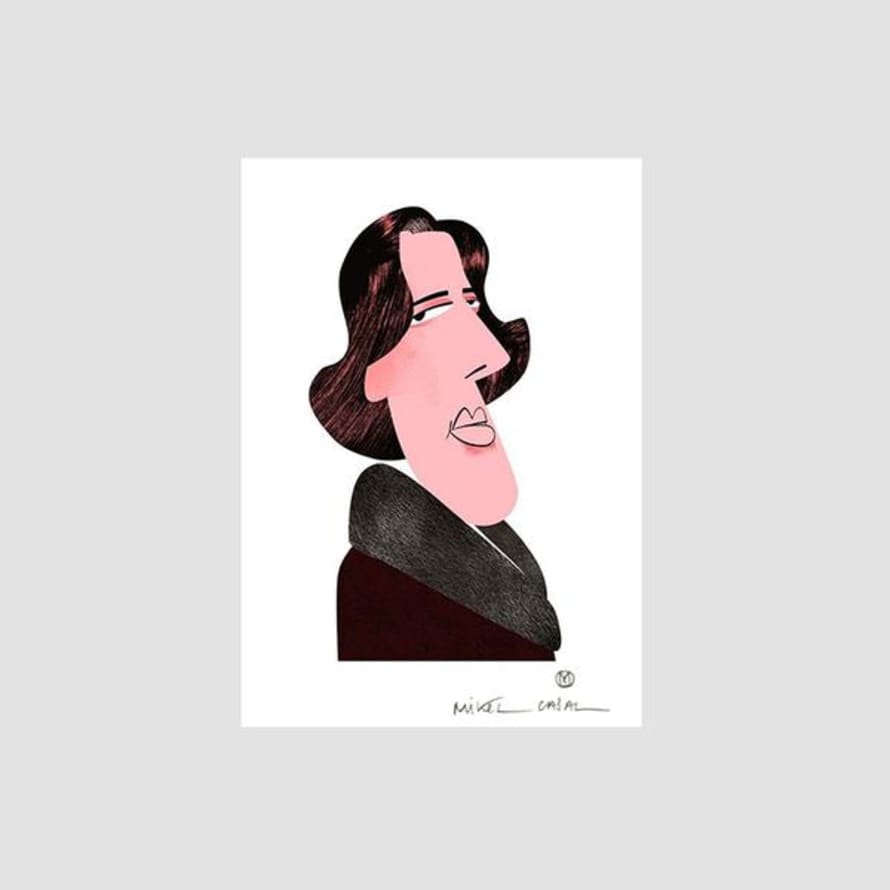 Mikel Casal Oscar Wilde Fine Art Paper Print A5