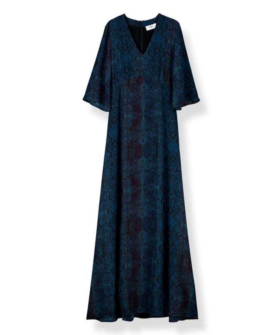 Pyrus  Beatrice Maxi Dress in Dark Python