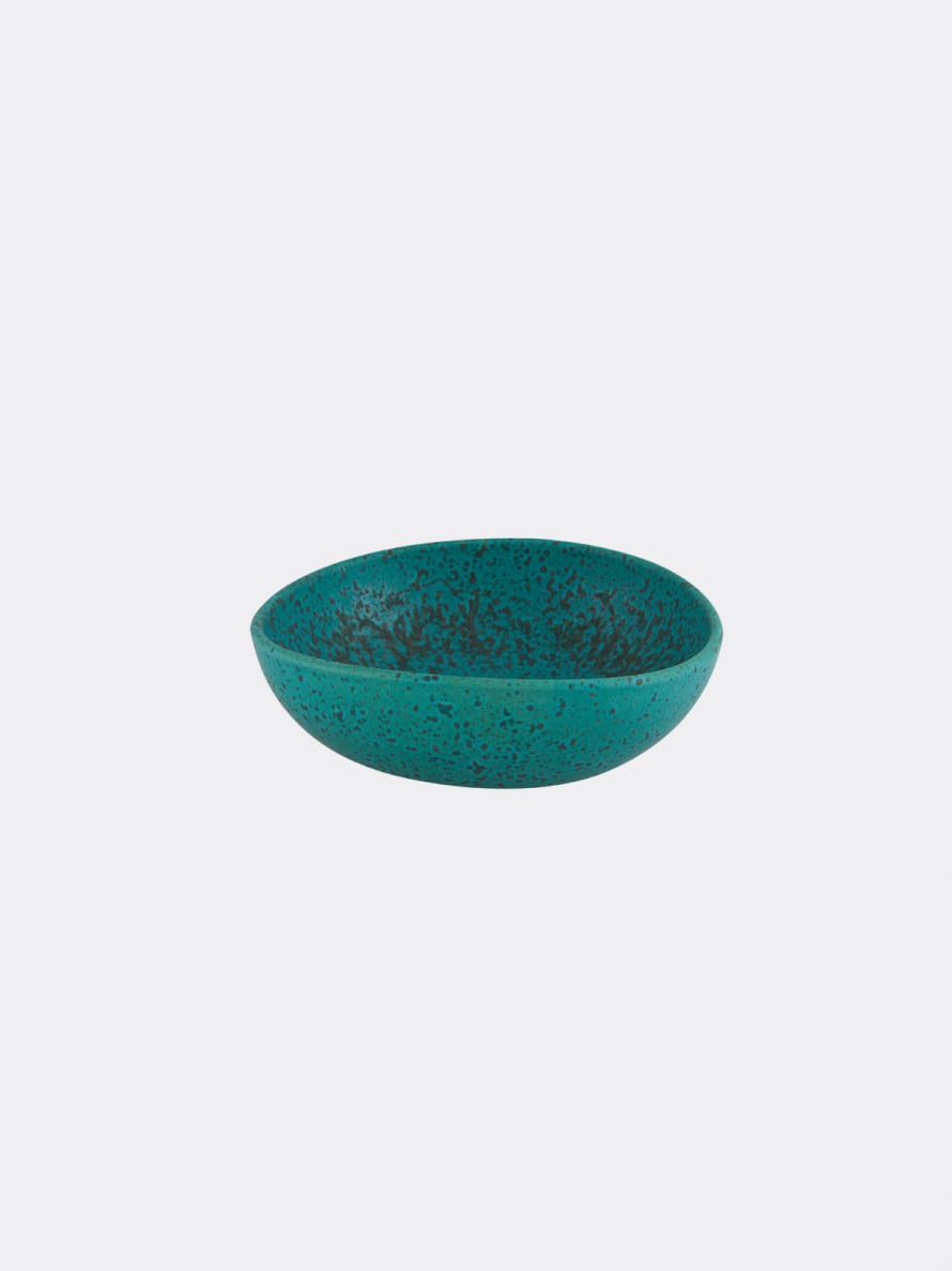 Casa Alegre Blue Green Thick Textured Sauvage Cereal Bowl