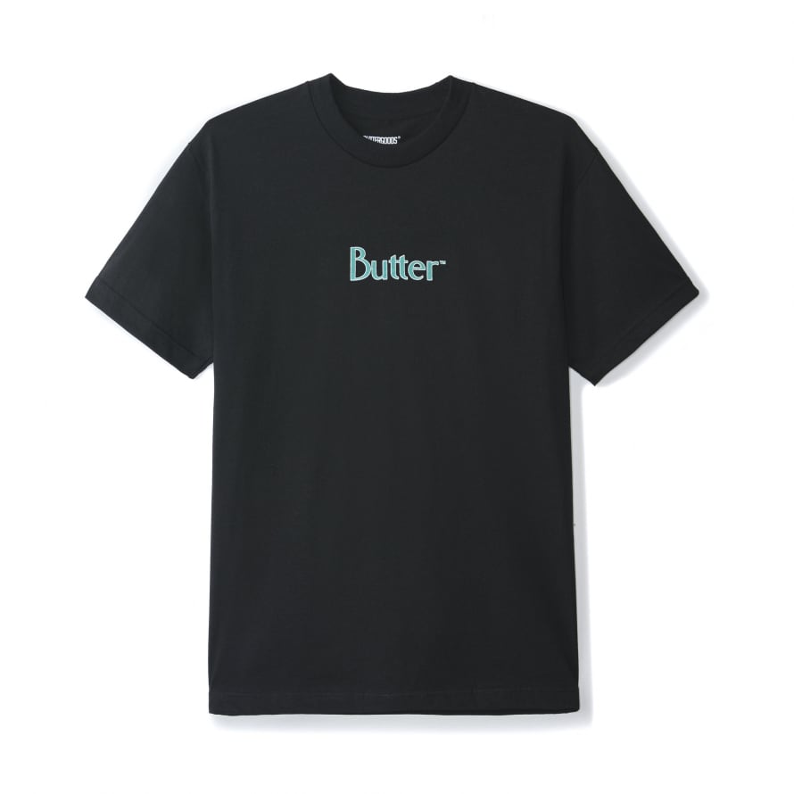 BUTTERGOODS Keyline Classic Logo Tee Black