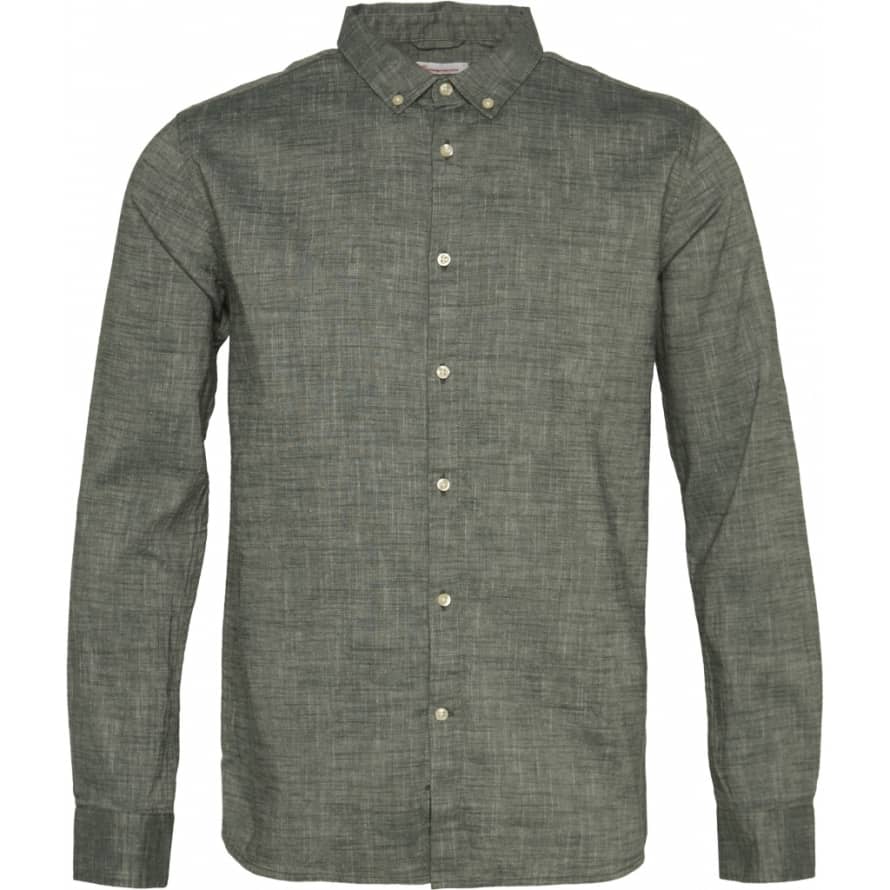 Knowledge Cotton Apparel  90803 Larch LS Linen Shirt 