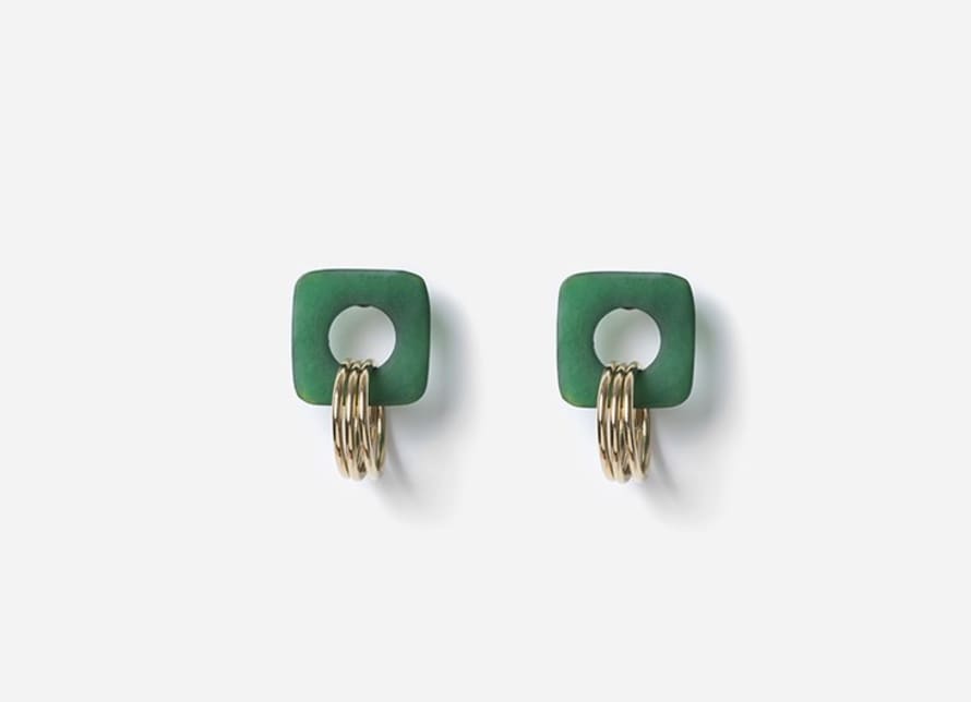 Chic Alors Green Maria Earrings