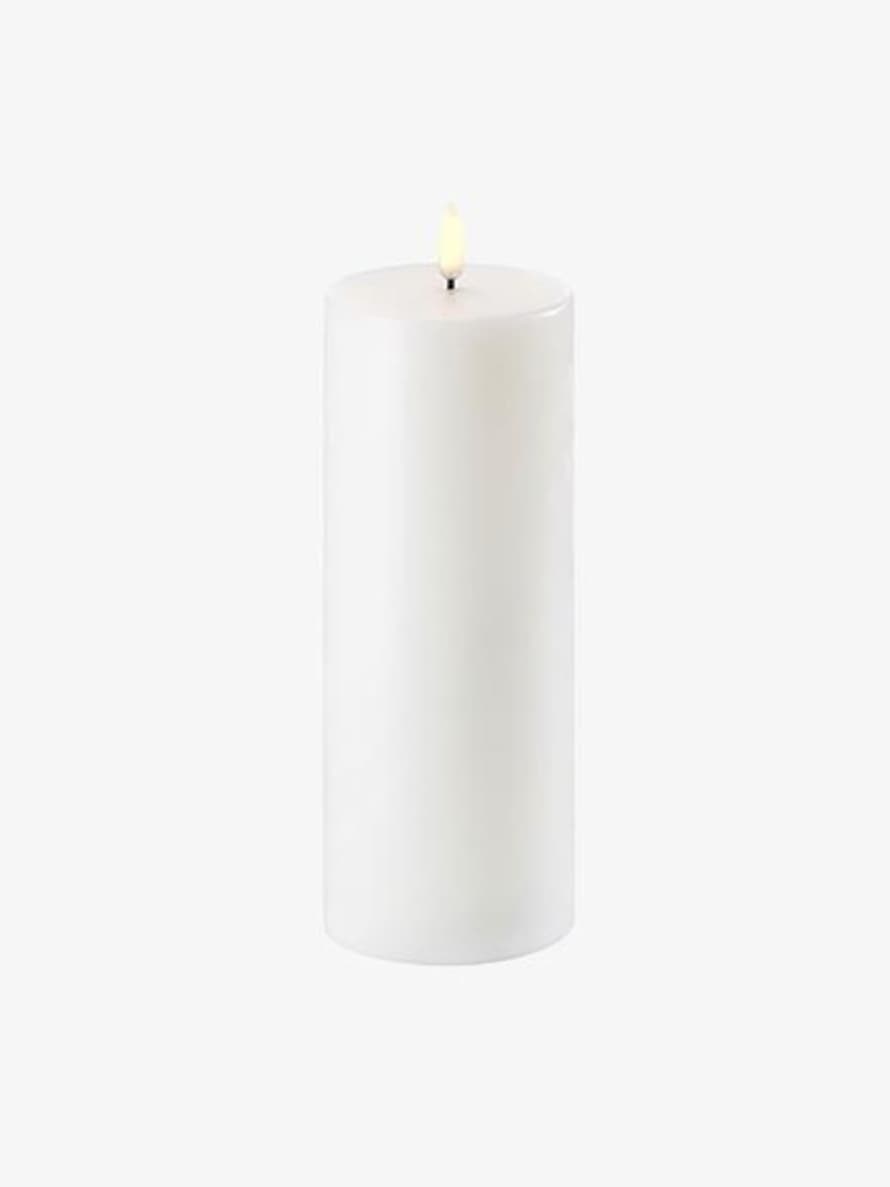 UYUNI LIGHTING LED Pillar Candle 8 x 20 Nordic White