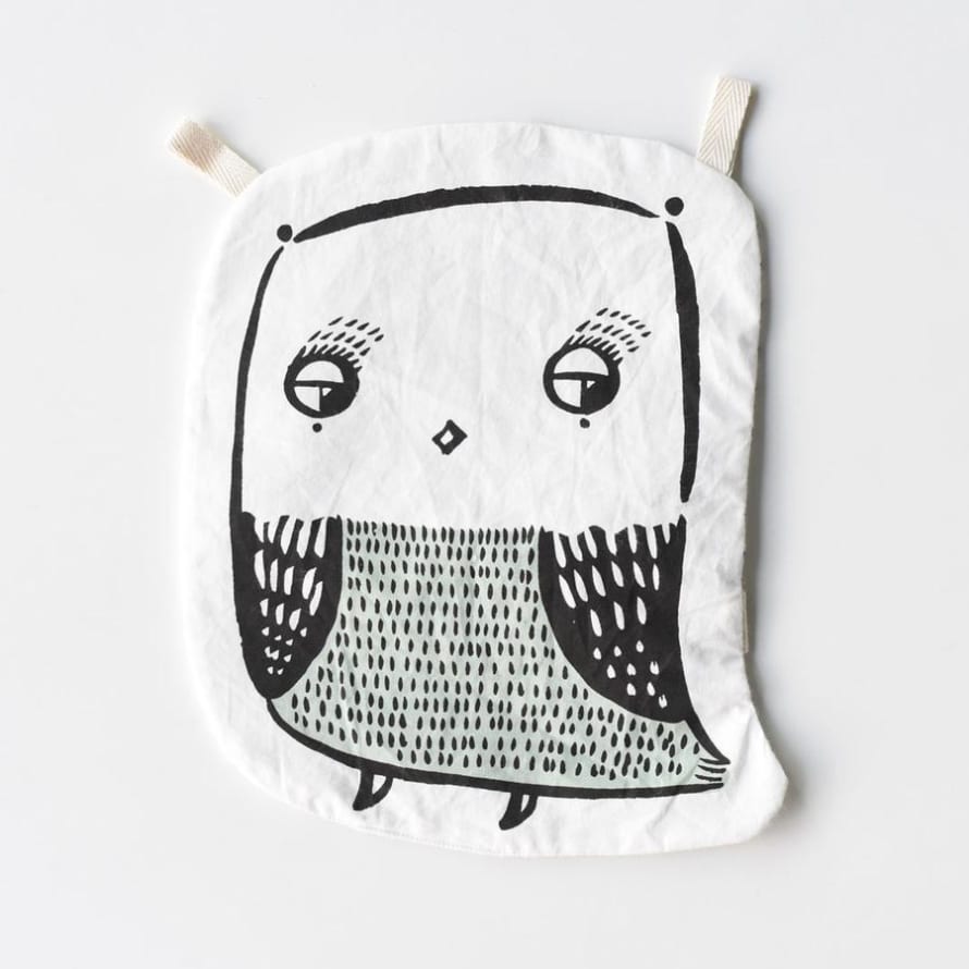 Wee Gallery Organic Owl Crinkle Toy for Baby