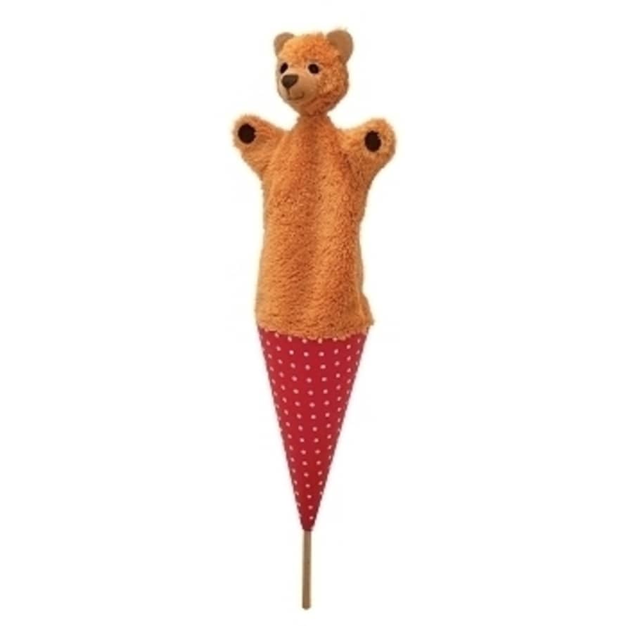 Bass et bass Marotte Bear Pop Up Hand Puppet