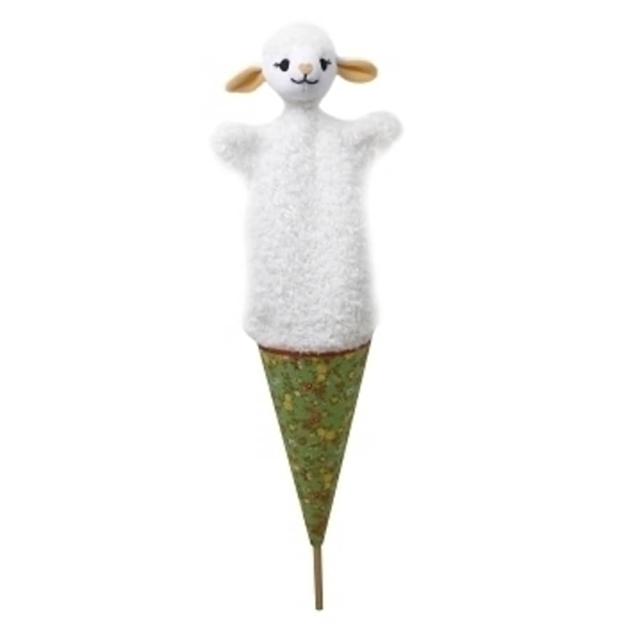 Bass et bass Marotte Sheep Pop Up Hand Puppet