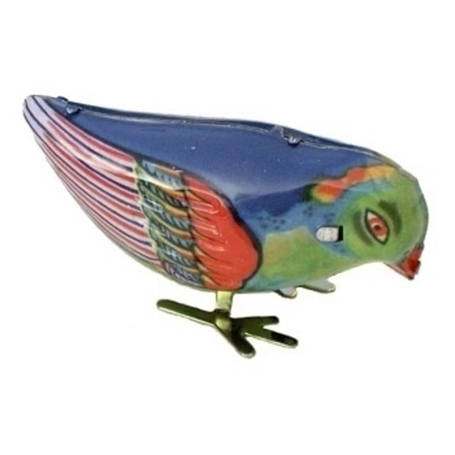 Bass et bass Mechanical Bird with Key Collectible Vintage Toy