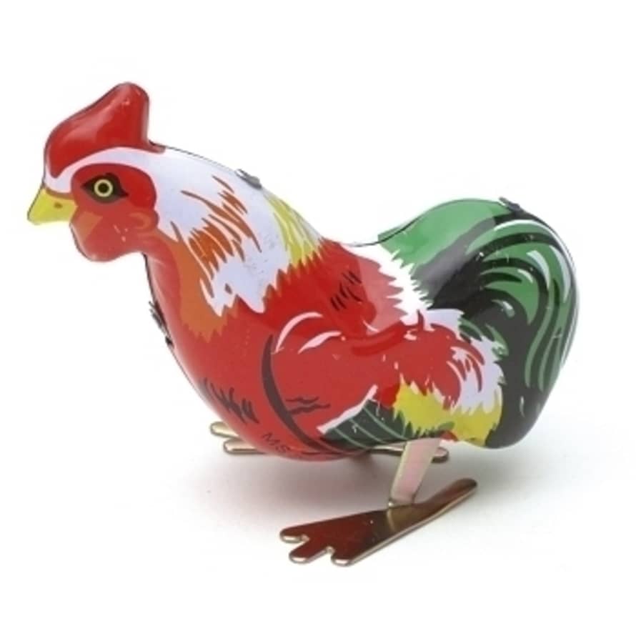 Bass et bass Jumping Rooster with Key Collectible Vintage Toy