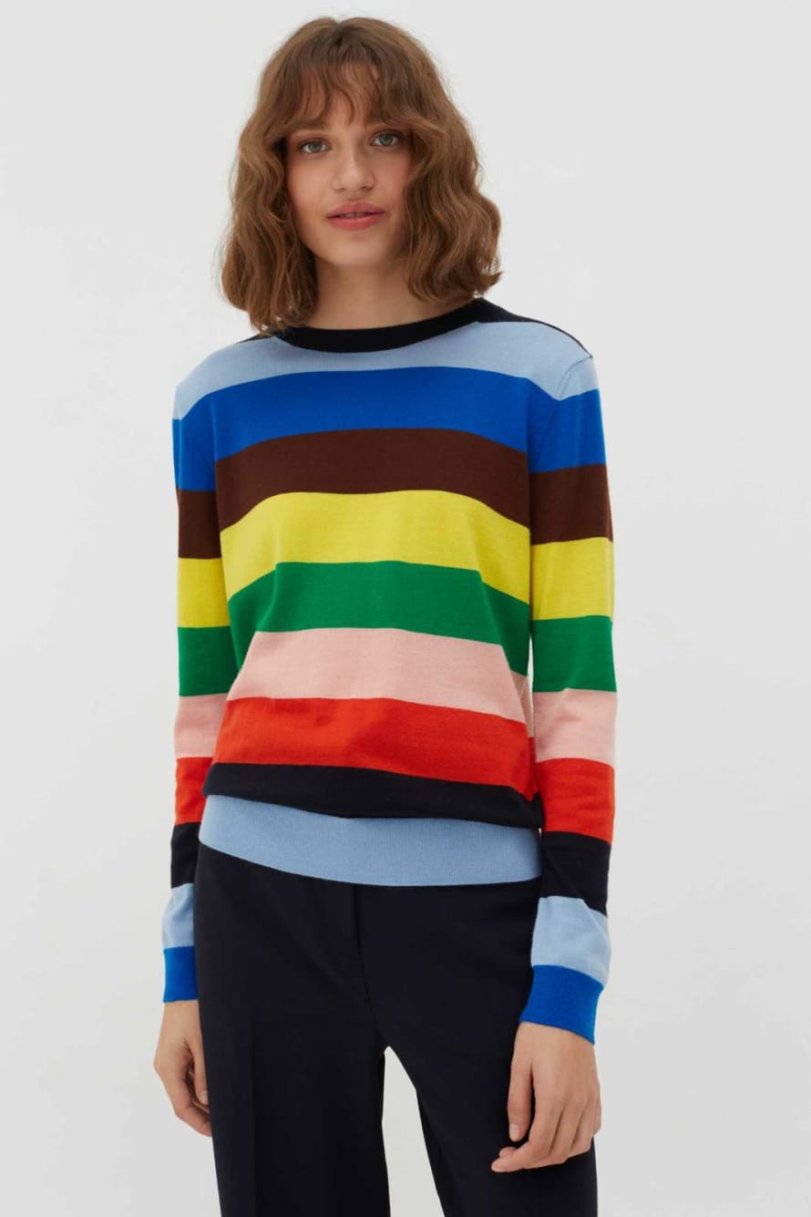 Chinti & Parker Ribbed Sweater in Multi