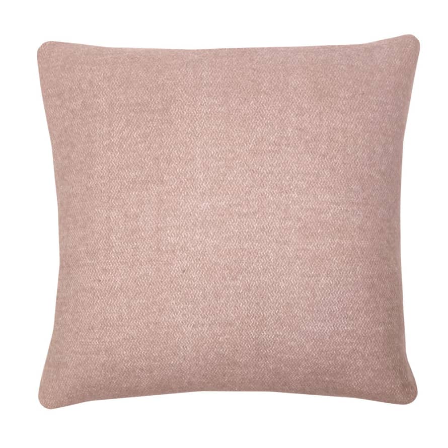 Malagoon Misty Pink Double Faced Recycled Wool Square Cushion