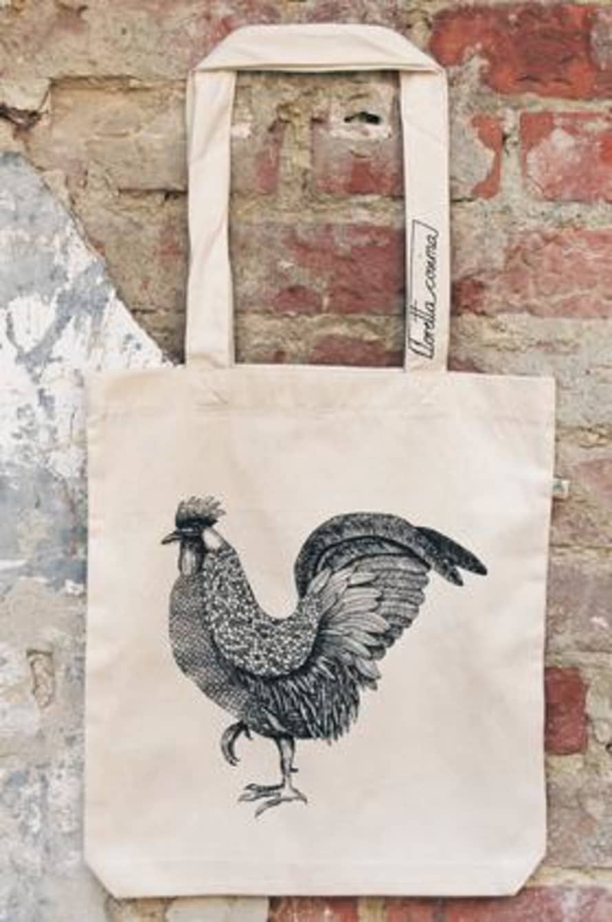 Loretta Cosima Natural Black The Rooster Bag