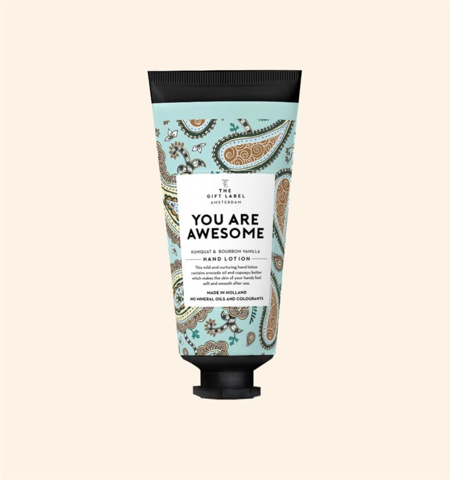 The Gift Label You Are Awesome Tube Hand Cream