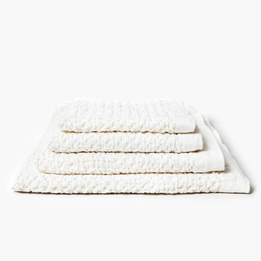 Kontex Lattice Linen Waffle Hand Towel