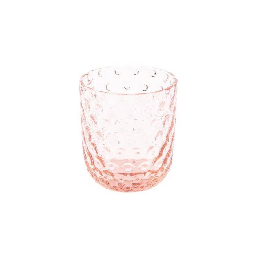 Kodanska 250ml Pink Big Drops Danish Summer Tumbler Water Glass