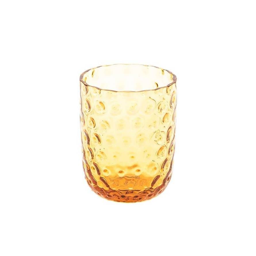 Kodanska 250ml Amber Small Drops Danish Summer Tumbler Water Glass