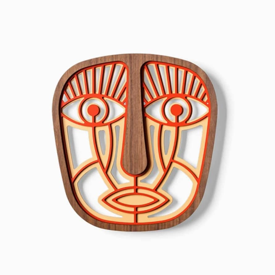 Umasqu MA.NET no5 Wooden Mask Wall Decor 