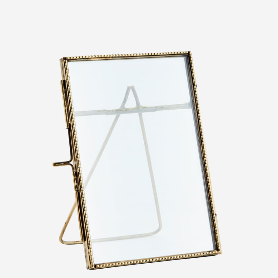 Madam Stoltz Small Ant Brass Standing Photo Frame