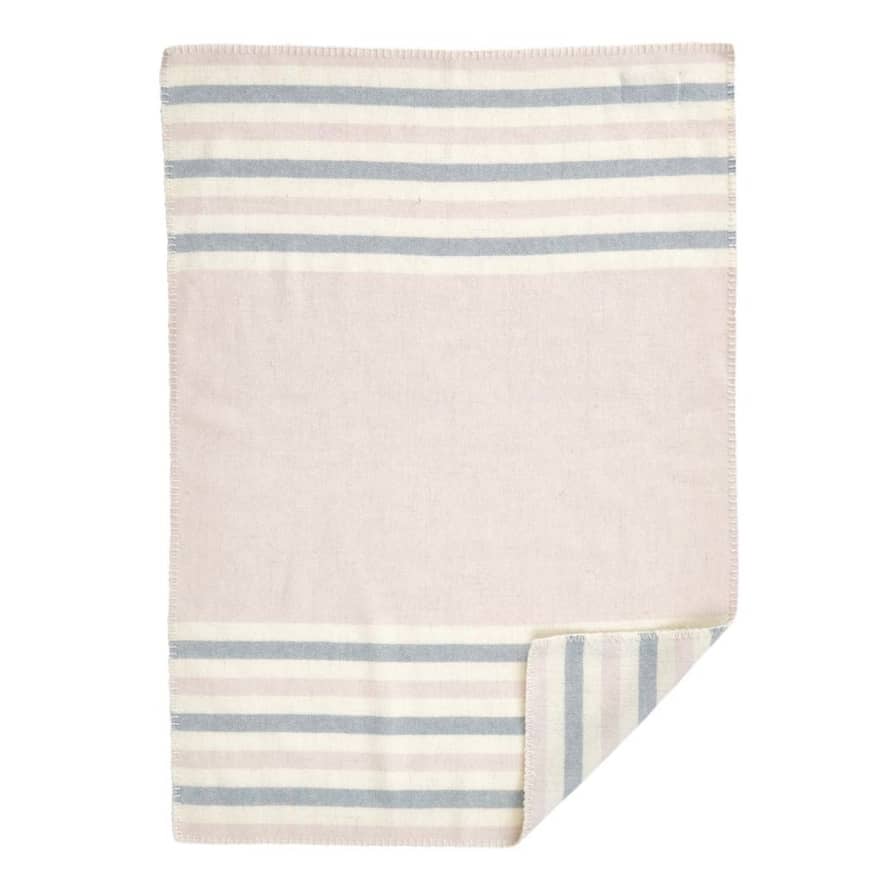 Klippan Yllefabrik Pastel Merino Wool Gobi Baby Blanket for Children