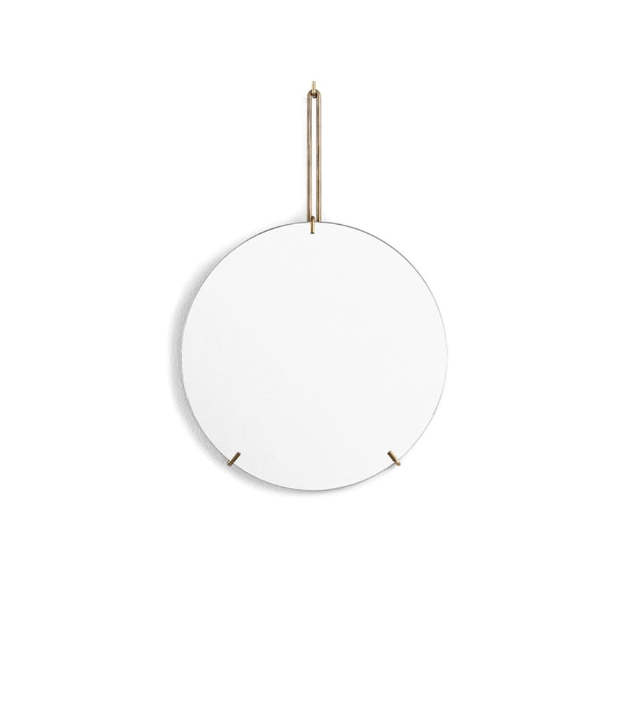 Moebe 30cm Brass Wall Mirror