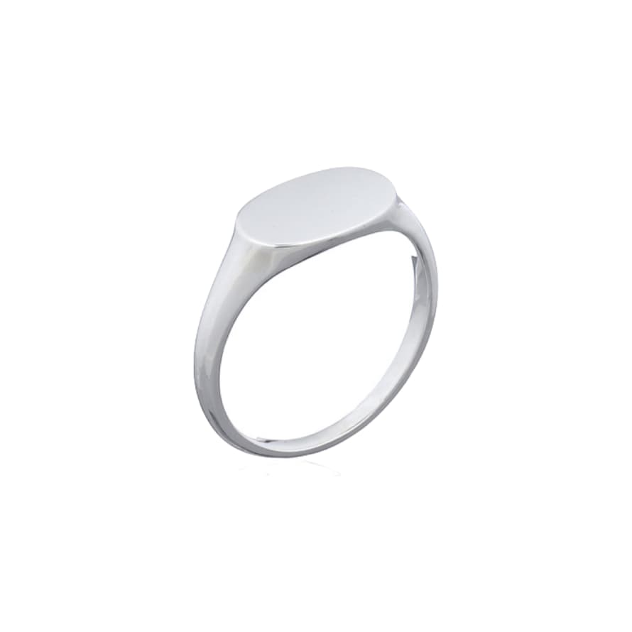 Keep It Peachy Silver Cara Oval Signet Ring